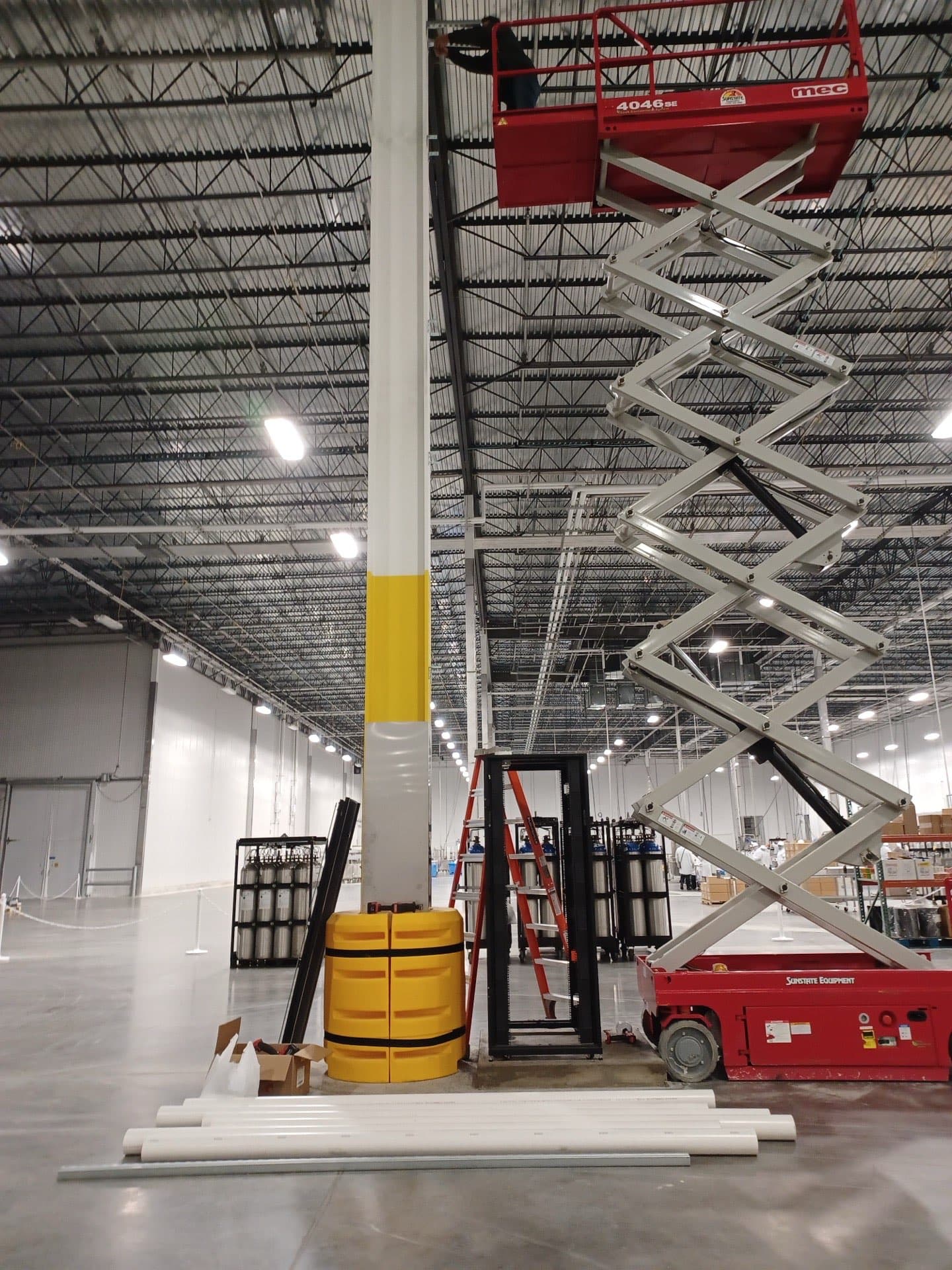 Industrial data center environment with structured cabling and security systems